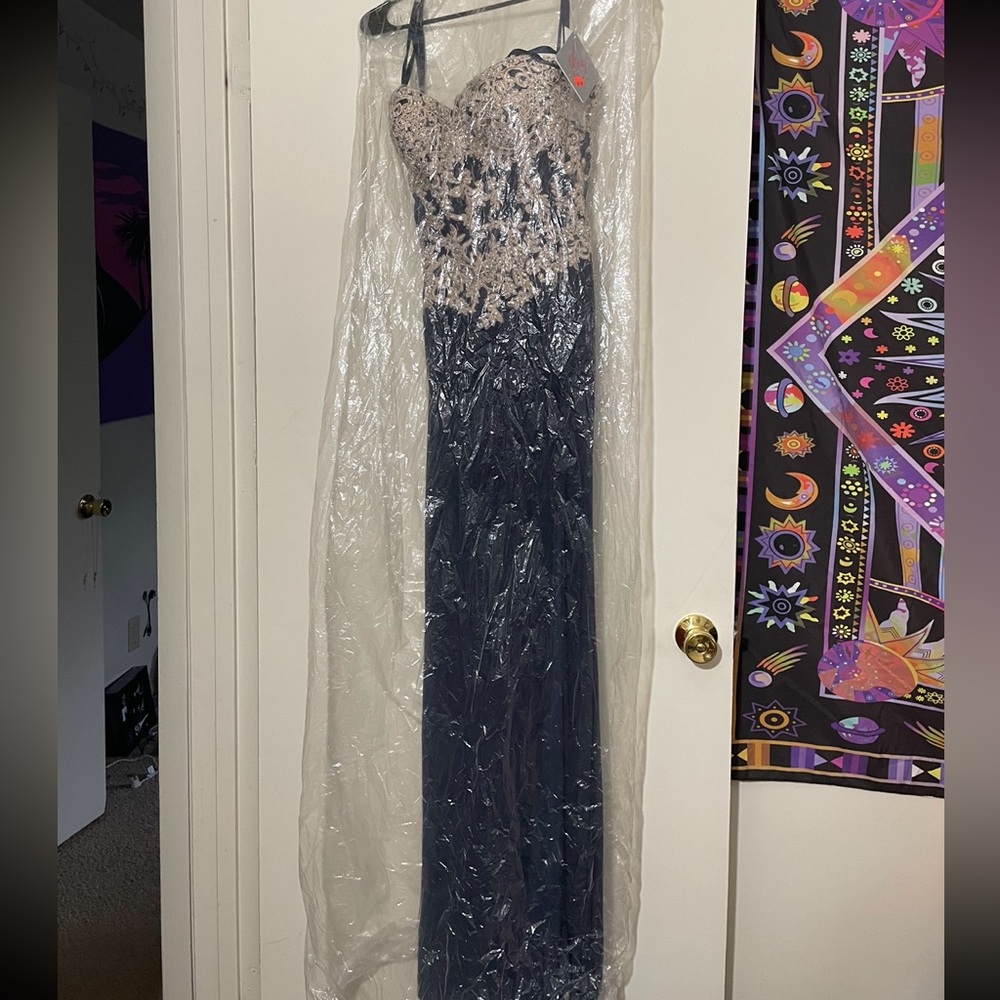 Navy Blue Dress/ Gown